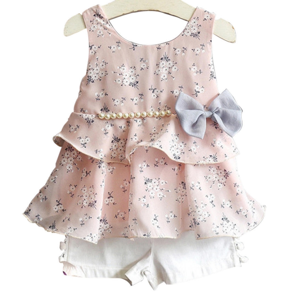 NWT Floral Pink Chiffon Top Size 2T